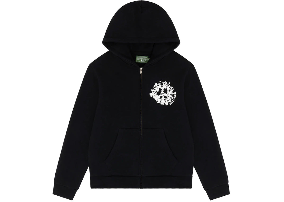 Denim Tears Denim University Zip Hoodie Black/White