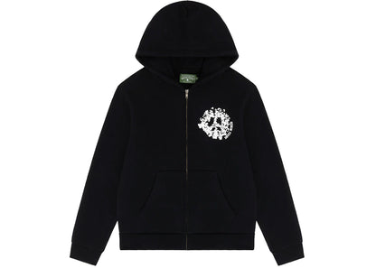 Denim Tears Denim University Zip Hoodie Black/White
