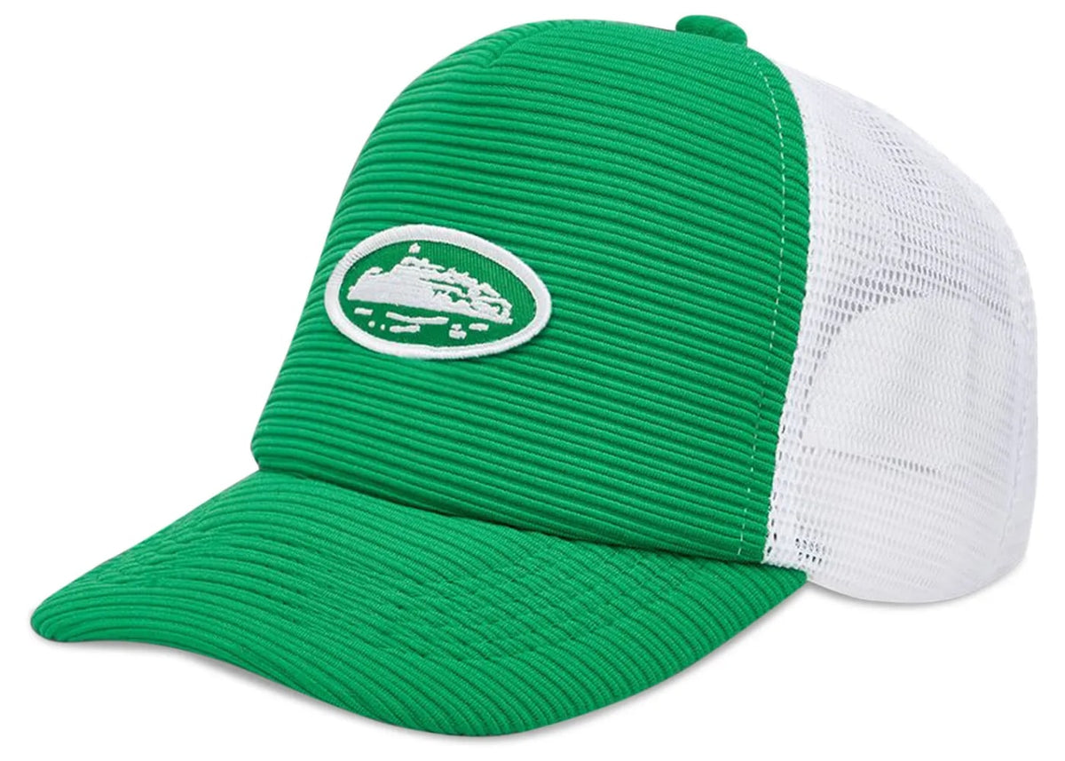 Corteiz Short Peak Trucker Cap Green