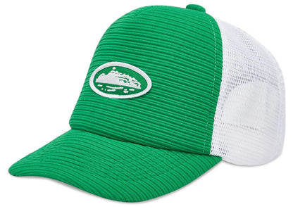 Corteiz Short Peak Trucker Cap Green
