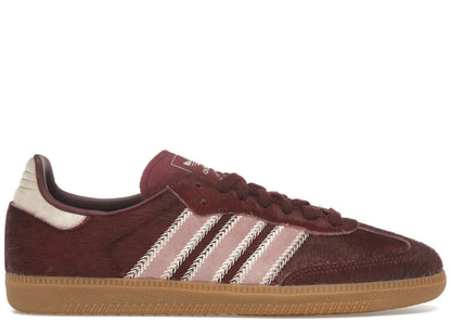 adidas Samba OG Maroon Sand Strata Pony (Women's)