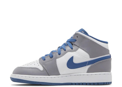 Jordan 1 Mid True Blue Cement (GS)