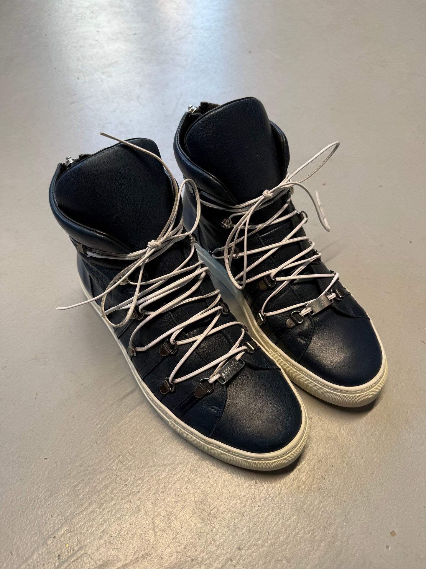 Rage Age by Czapul High Camoo 3 Top Dark Blue Sneakers
