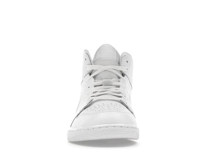 Jordan 1 Mid Triple White