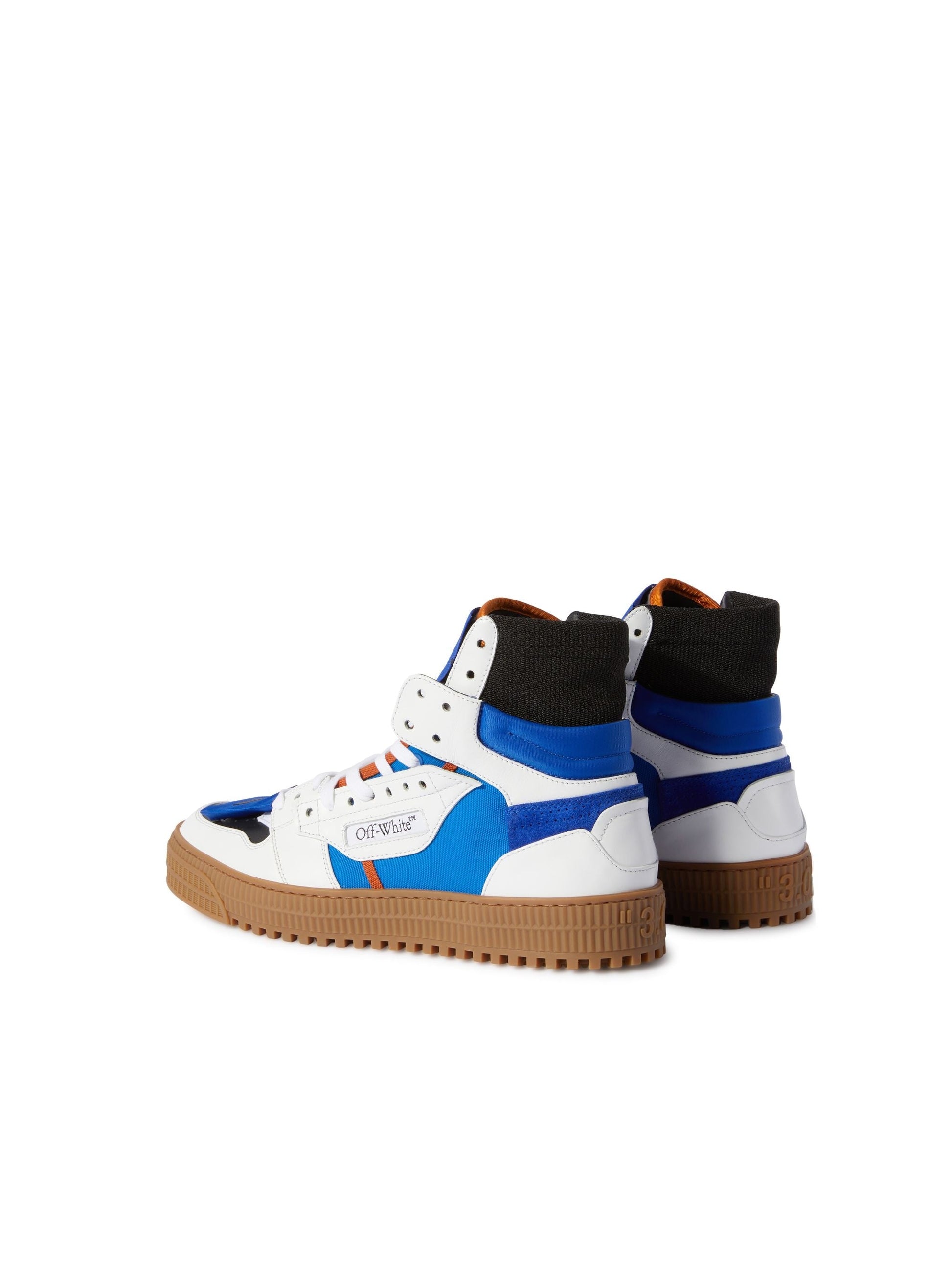 Off White 3.0 Off Court Calf Leather Blue Fluo White