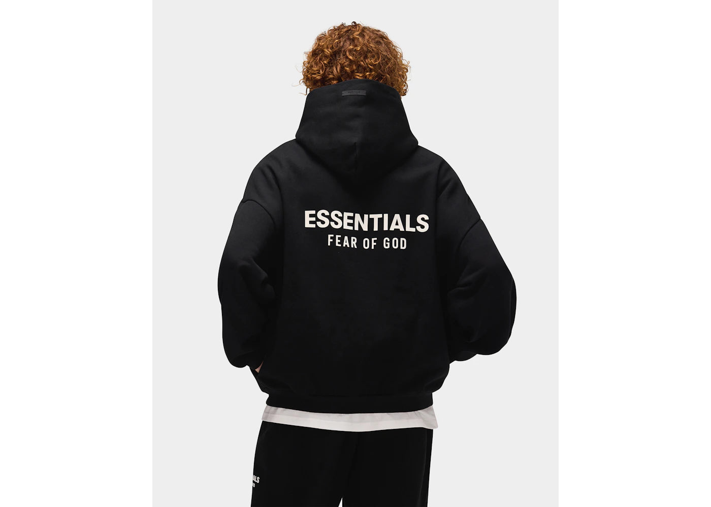 Fear of God Essentials Fleece Hoodie (FW24) Jet Black