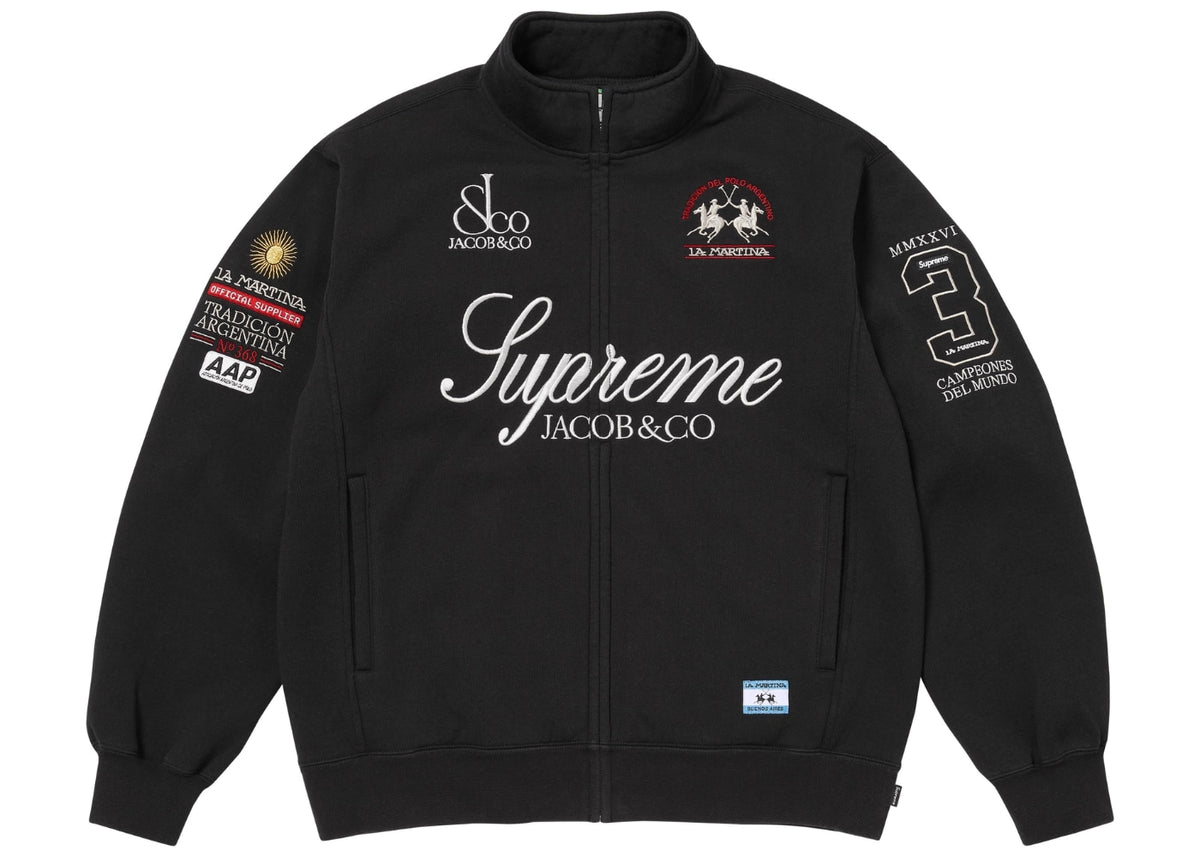 Supreme La Martina Jacob & Co Zip Up Sweatshirt Black