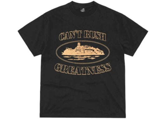 Corteiz x Central Cee Can't Rush Greatness Tee Black