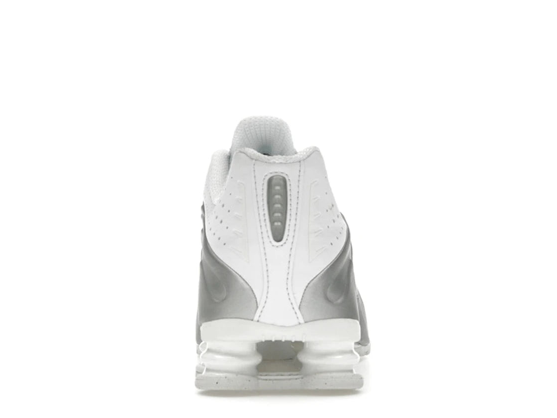 Nike Shox R4 White Bright Crimson Metallic Silver