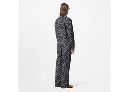 Louis Vuitton Monogram Jacquard Denim Skate Pants Black