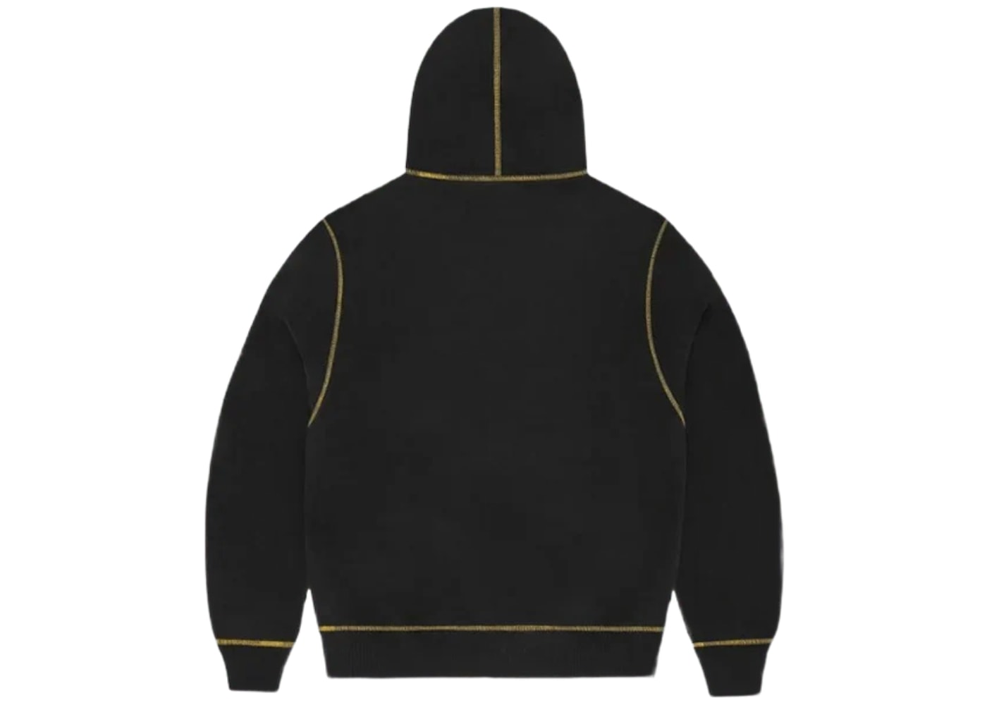 Corteiz Alcatraz Contrast Hoodie Black/Yellow