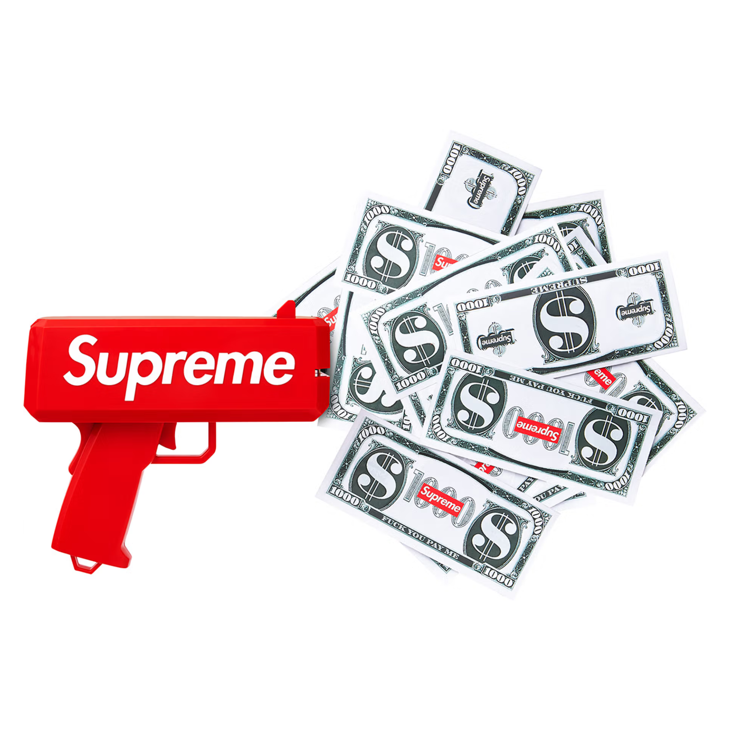 Supreme Cash Cannon Money Dollar Toy Gun Red (SS17)