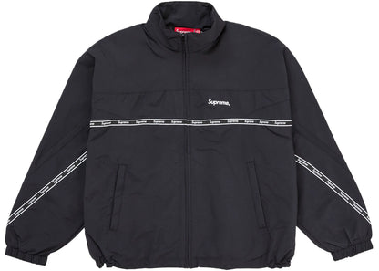 Supreme Logo Taping Track Jacket Black