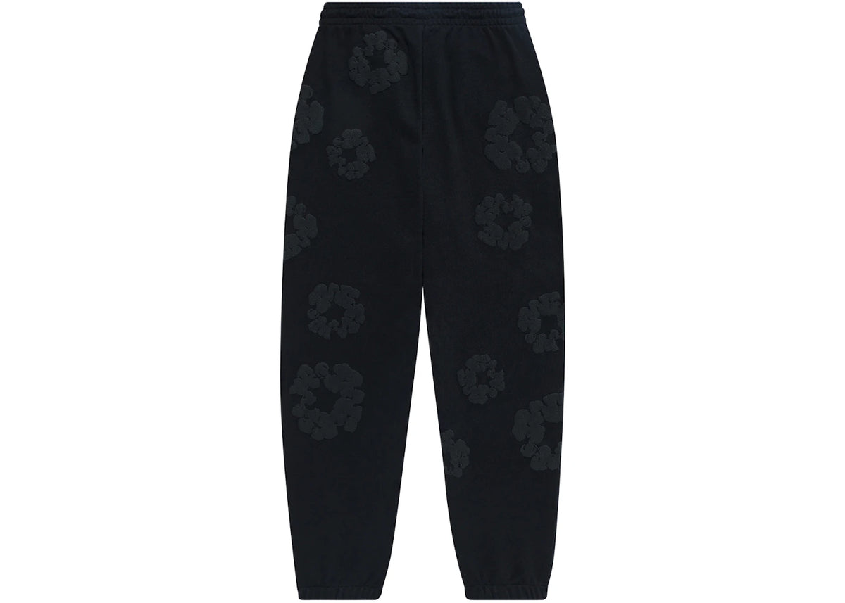 Denim Tears Cotton Wreath Sweatpants Black Monochrome