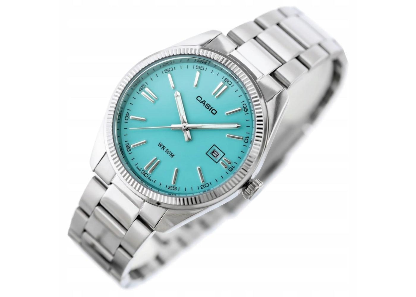Casio Analog Tiffany Blue Silver | MTP1302D-2A2VEF