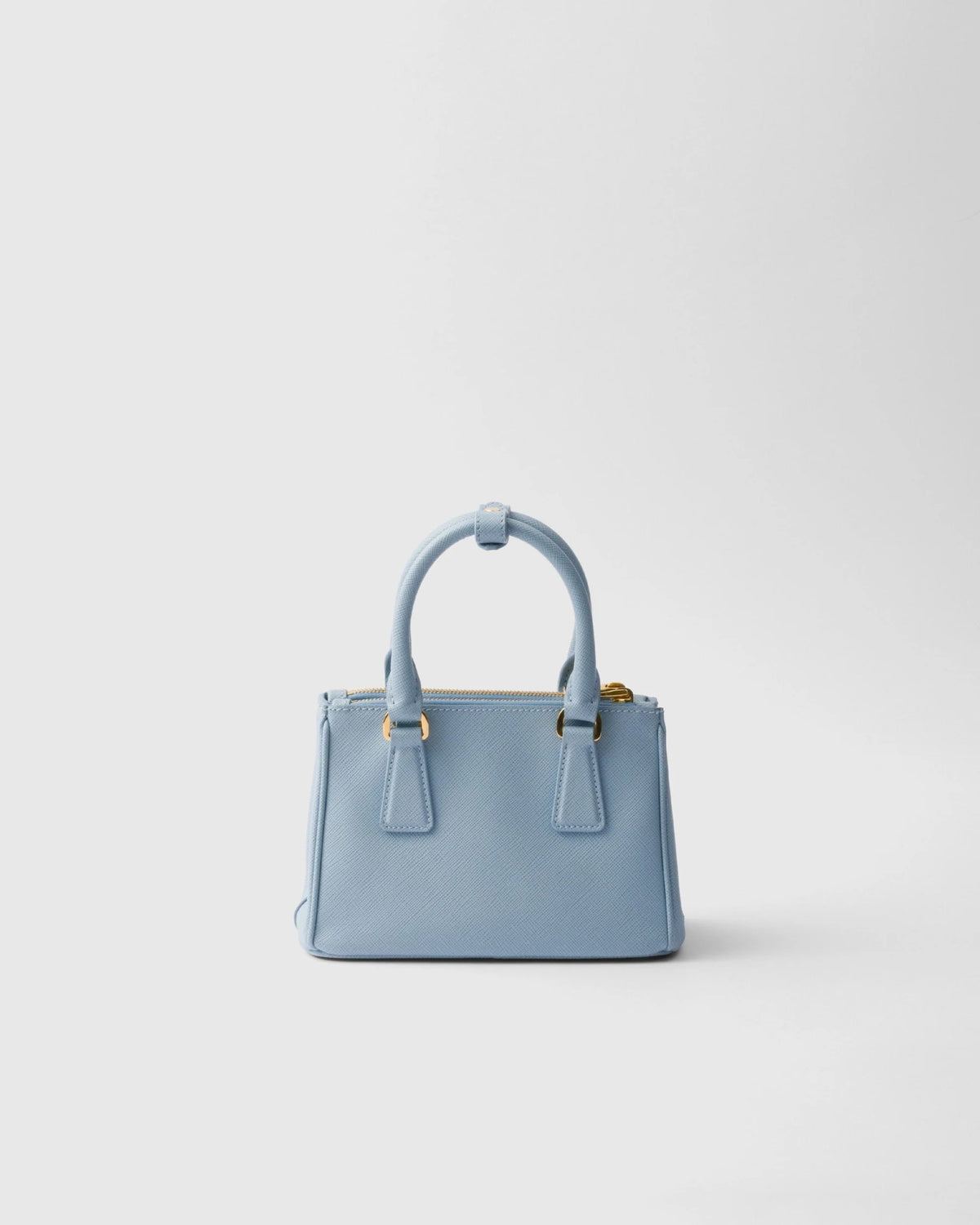 Prada Galleria Saffiano Lux leather micro bag Piccola Borsa Astrale Blue