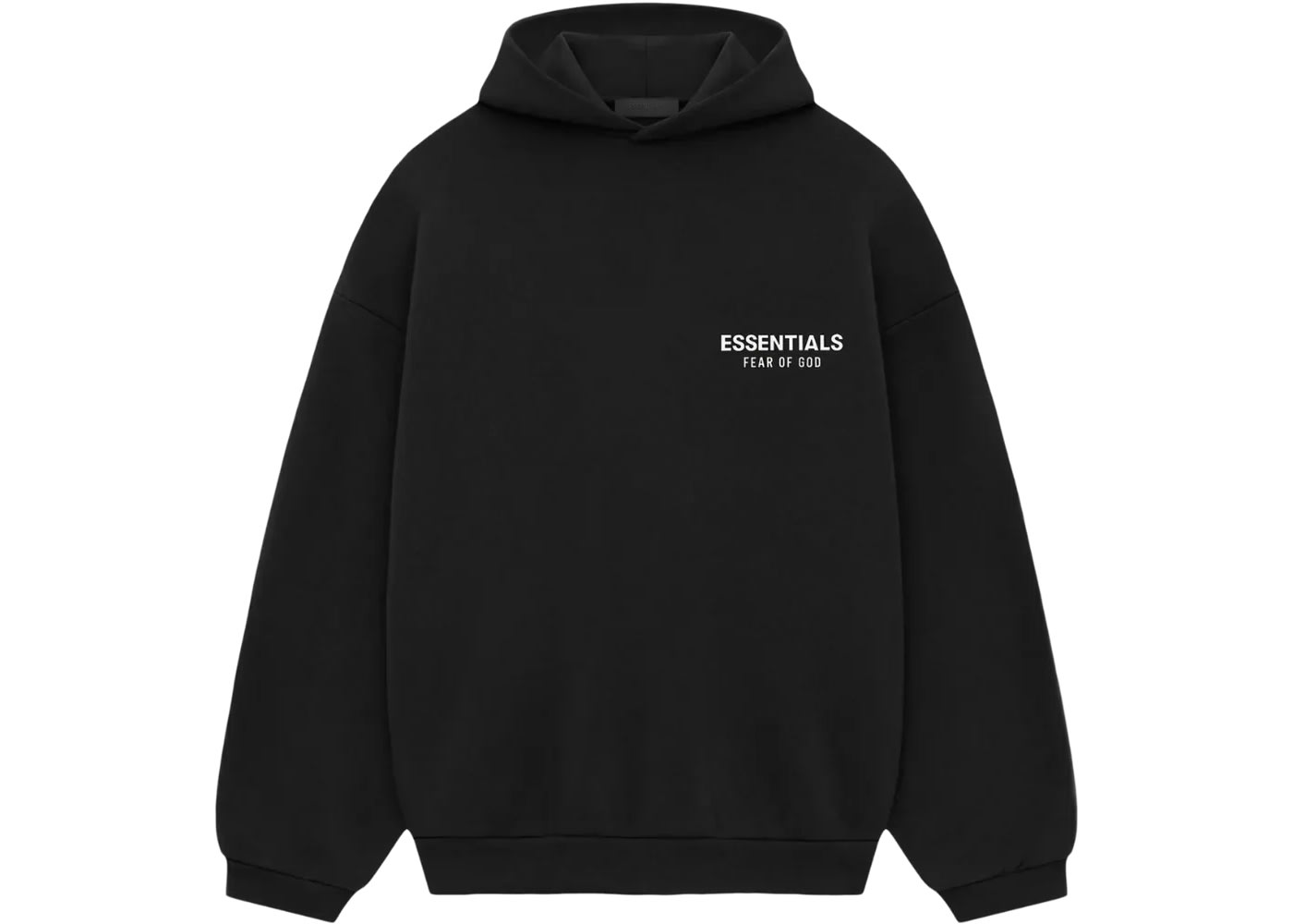 Fear of God Essentials Oversized Fleece Hoodie Black