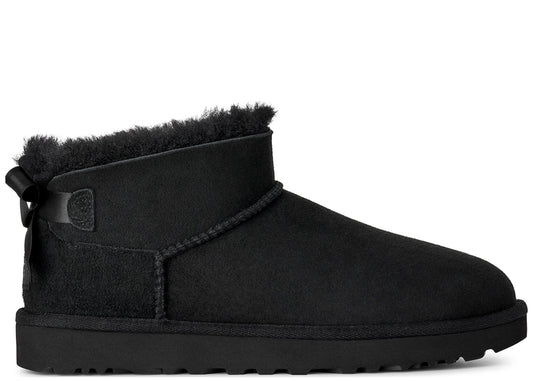 UGG Ultra Mini Bailey Bow Boot Black (Women's)