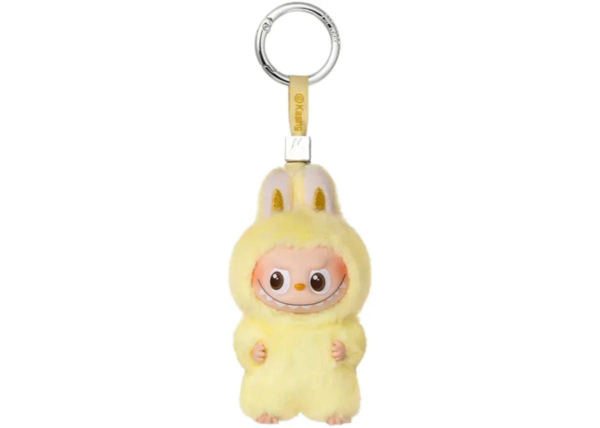Pop Mart Labubu The Monsters Pin for Love Series "F" Vinyl Plush Pendant Yellow