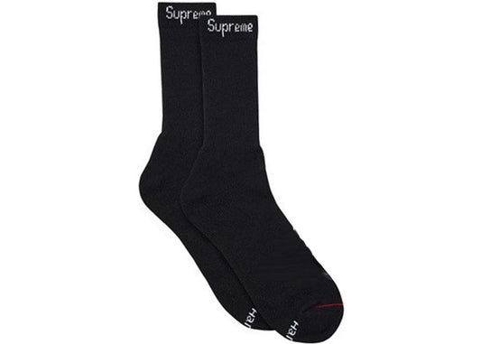 Supreme Hanes Crew Socks (1 Piece) Black Ponožky