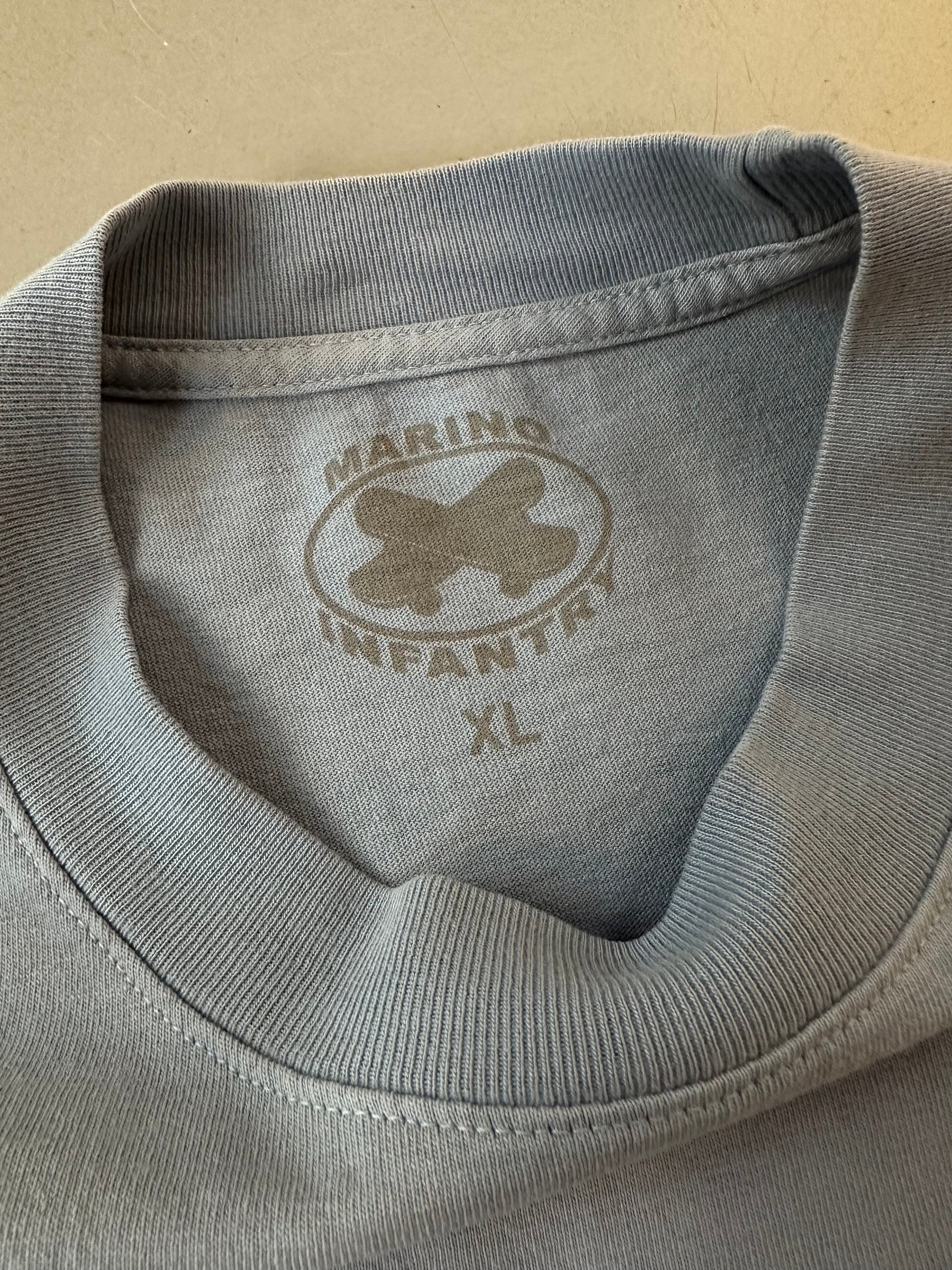 Marino Infantry OG Logo T-shirt Oversized Baby blue