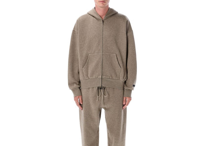 Fear of God Essentials Fleece Zip Up Hoodie Homestead Heather