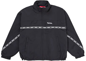 Supreme Logo Taping Track Jacket Black