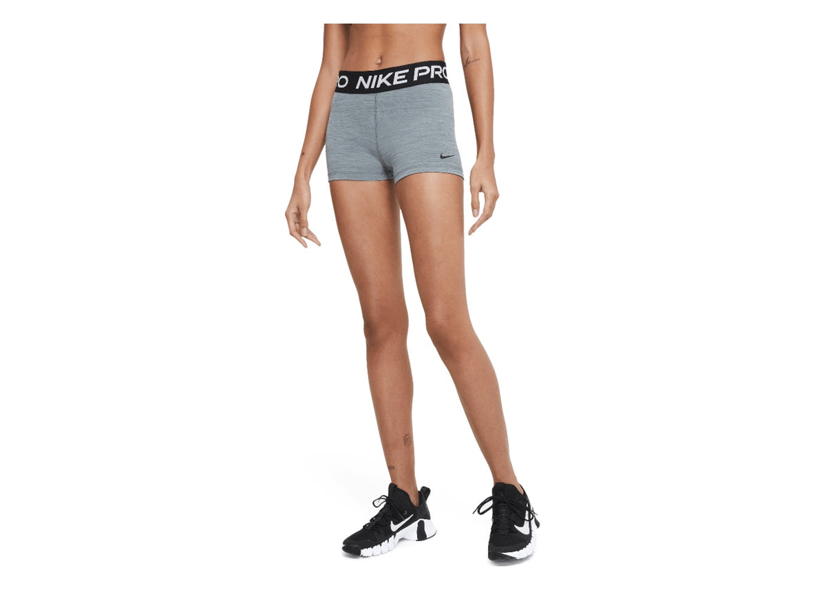 Nike Pro Women's 3" Shorts Smoke Grey/Heather/Black/Black