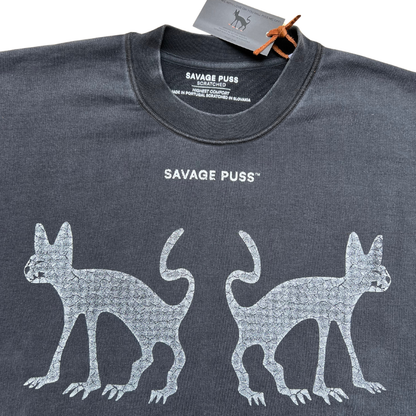 Savage Puss™ vintage heavy crewneck