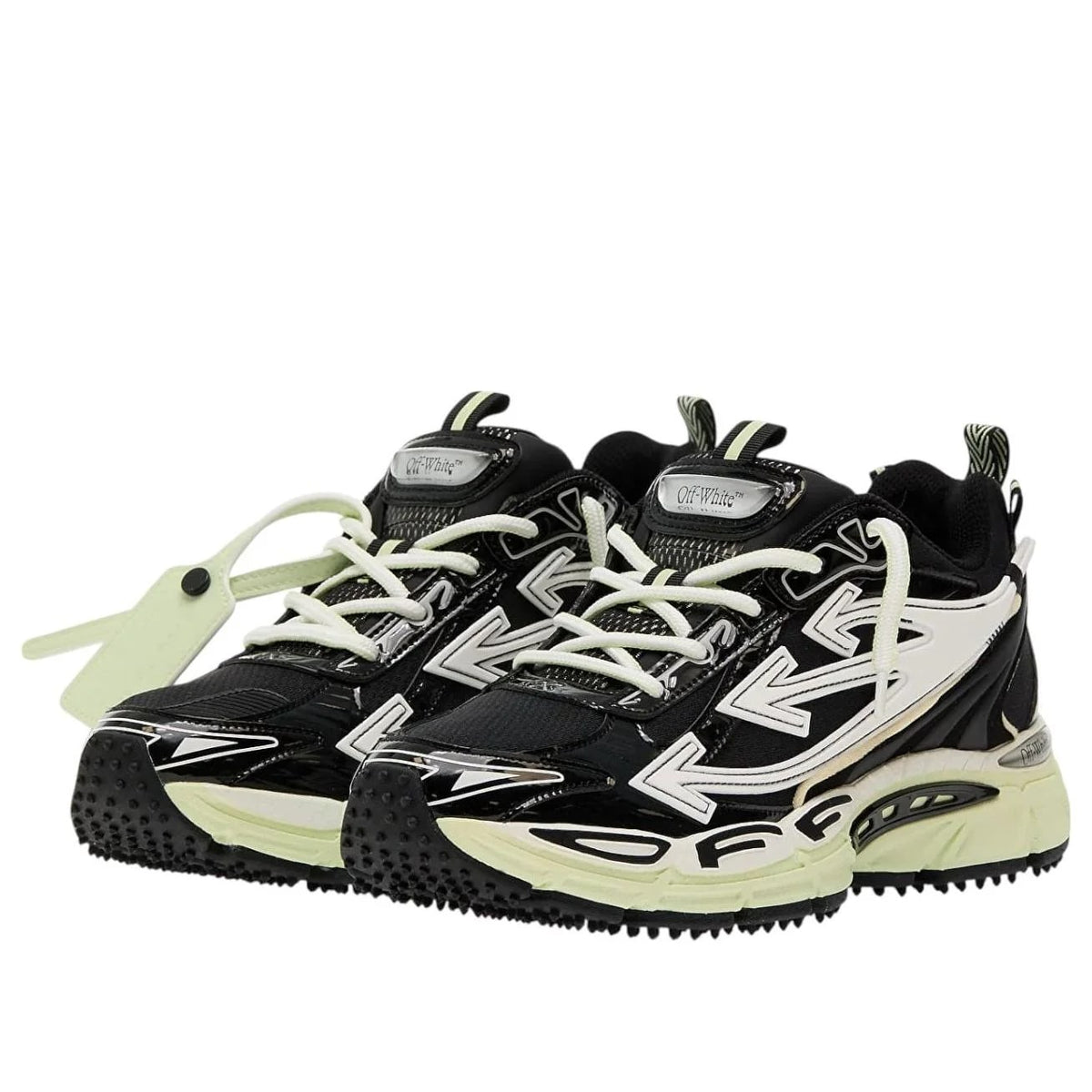 Off White Be Right Back Black Lime