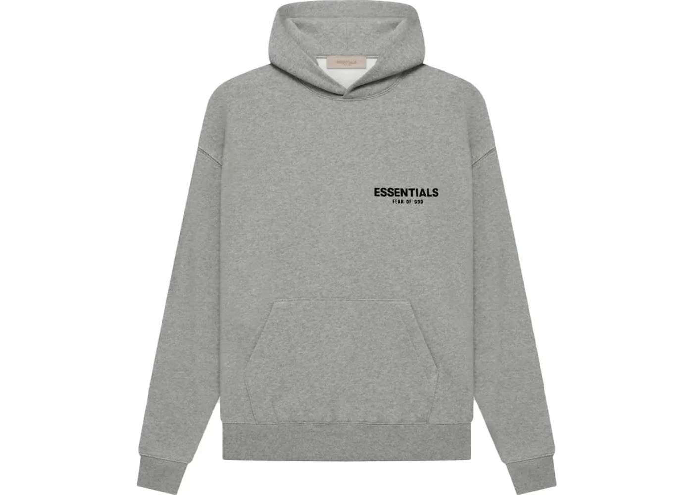 Fear Of God Essentials Hoodie Dark Oatmeal Grey