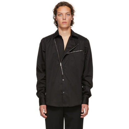 Givenchy Asymmetric Zip Shirt Black