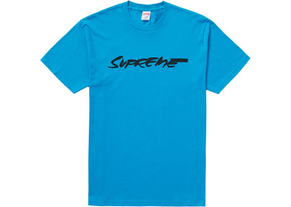 Supreme Futura Logo Tee Bright Blue