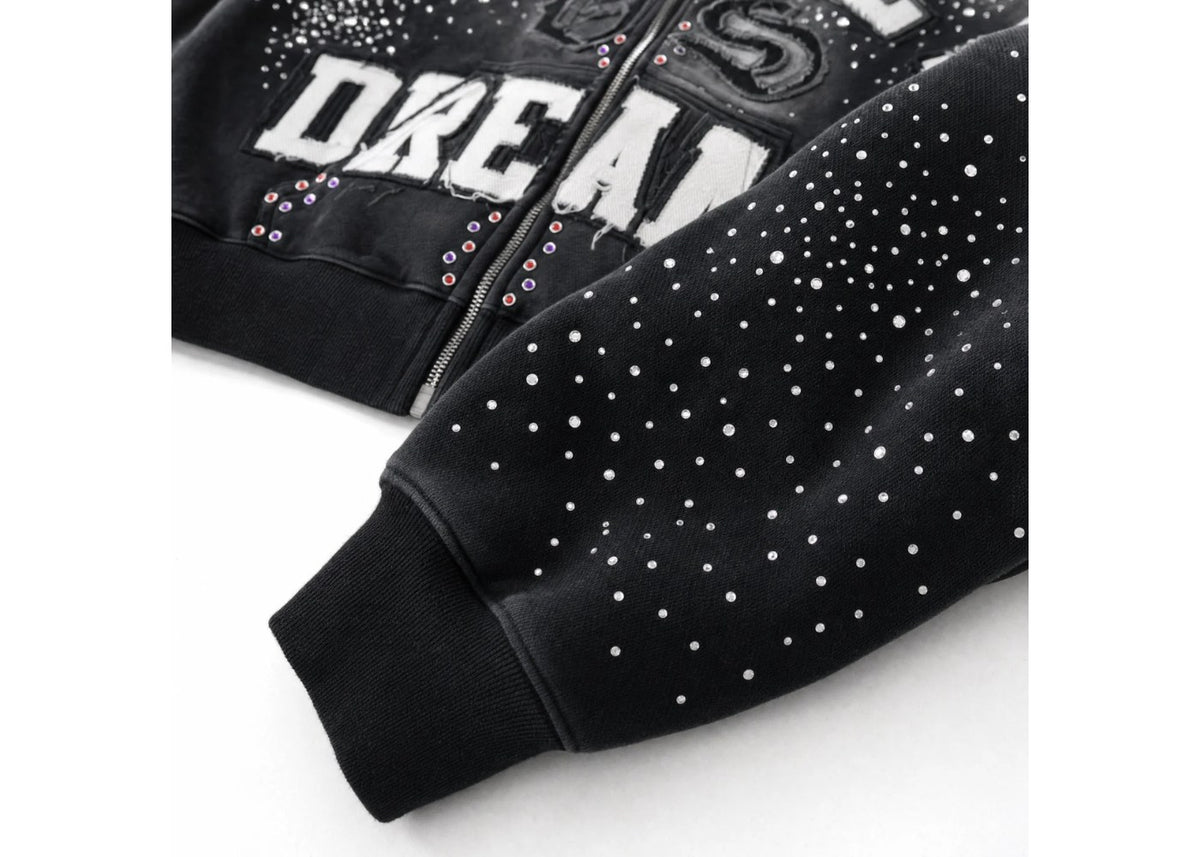Vale Forever Classico Zip Up Hoodie Black