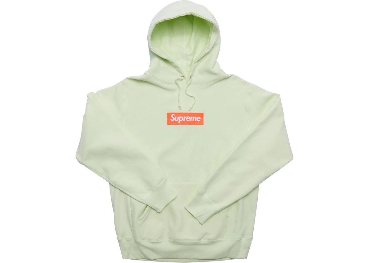 Supreme Box Logo Hooded Sweatshirt (FW17) Pale Lime