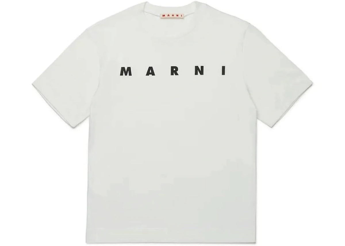 Marni MT135U Logo T-shirt White 