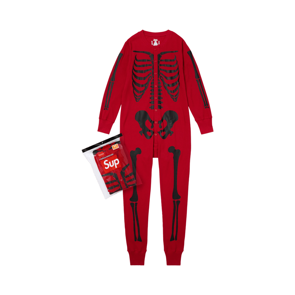 Supreme x Hanes Bones Thermal Union Suit (1 Pack) 'Red'