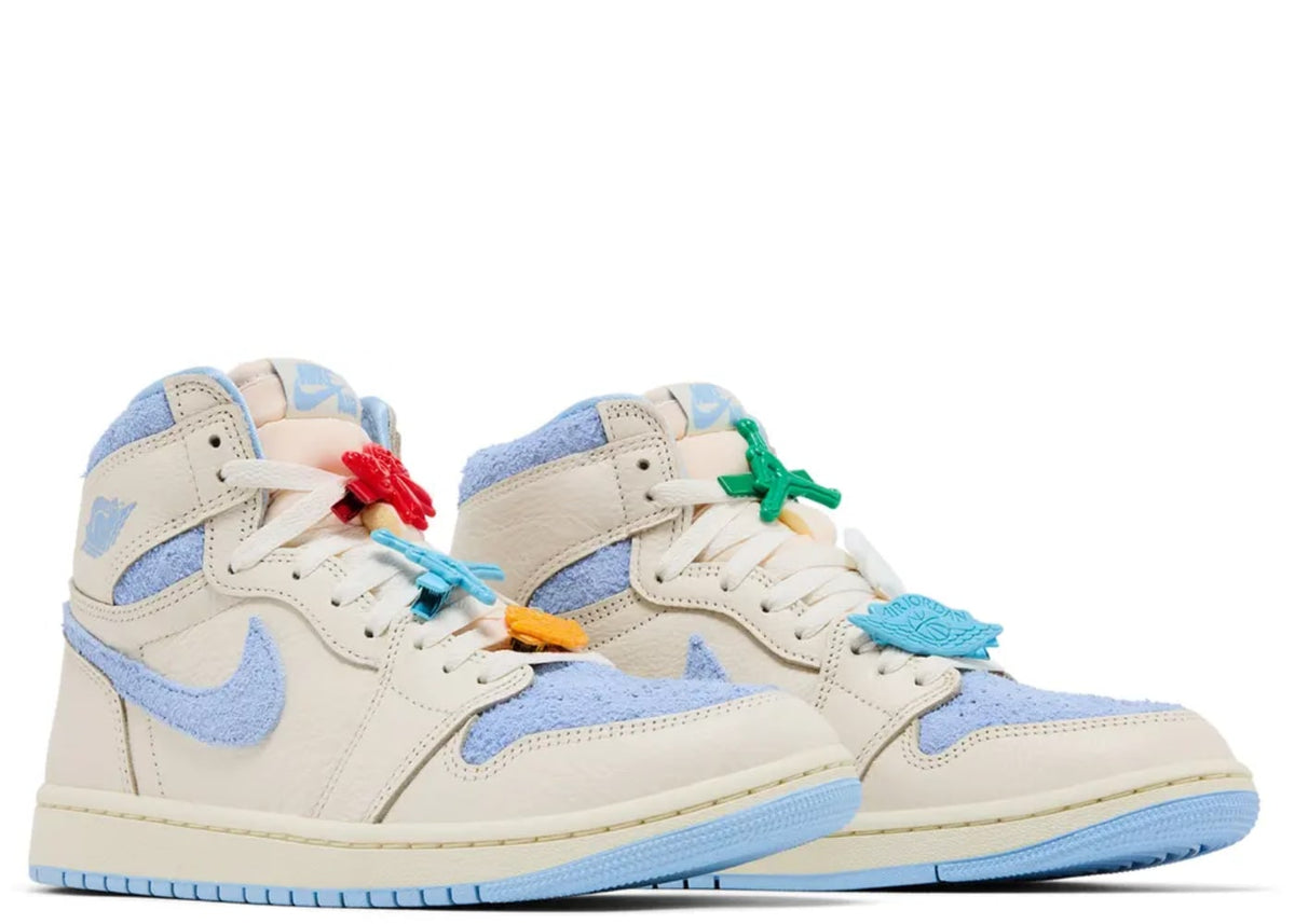 Jordan 1 Retro High OG Pale Ivory Psychic Blue (Women's)
