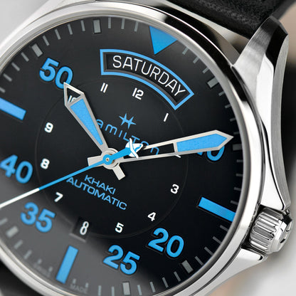 Hamilton - Khaki Aviation Pilot Day-Date - Air Zermatt Auto | H64625731