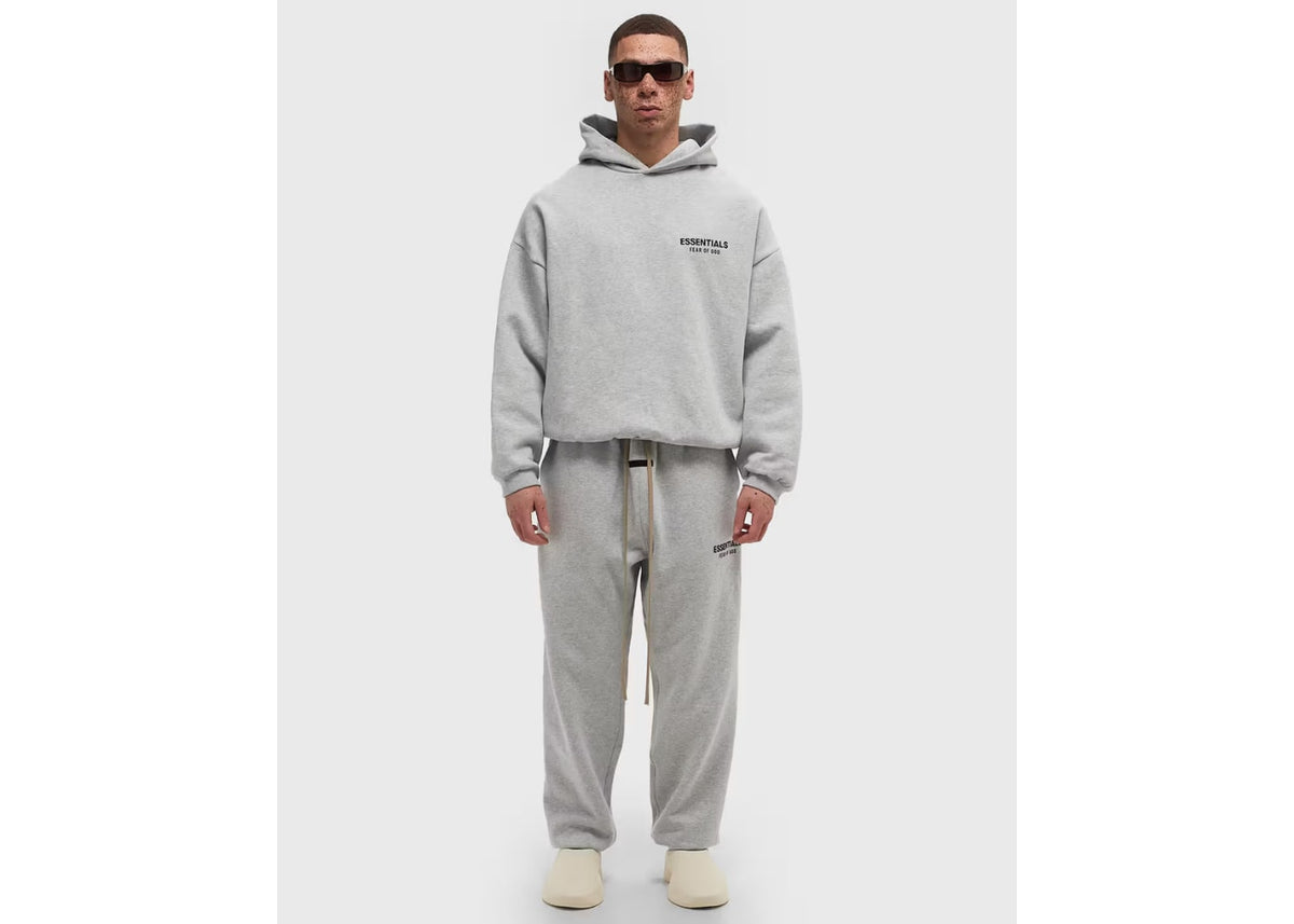 Fear of God Essentials Oversized Fleece Hoodie Light Heather Grey