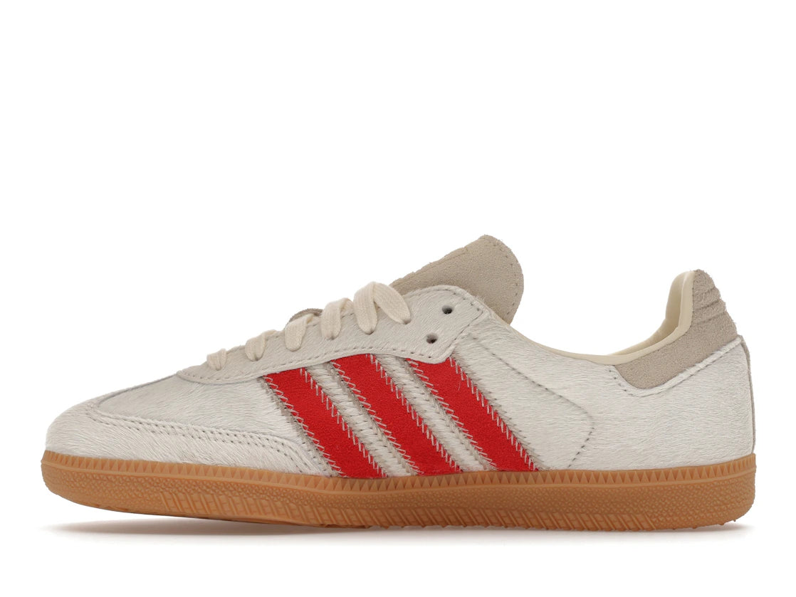 adidas Samba OG Pony Hair Wonder Beige Better Scarlet (Women's)