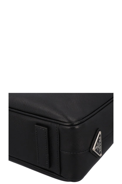 Prada Saffiano Briefcase Leather Black