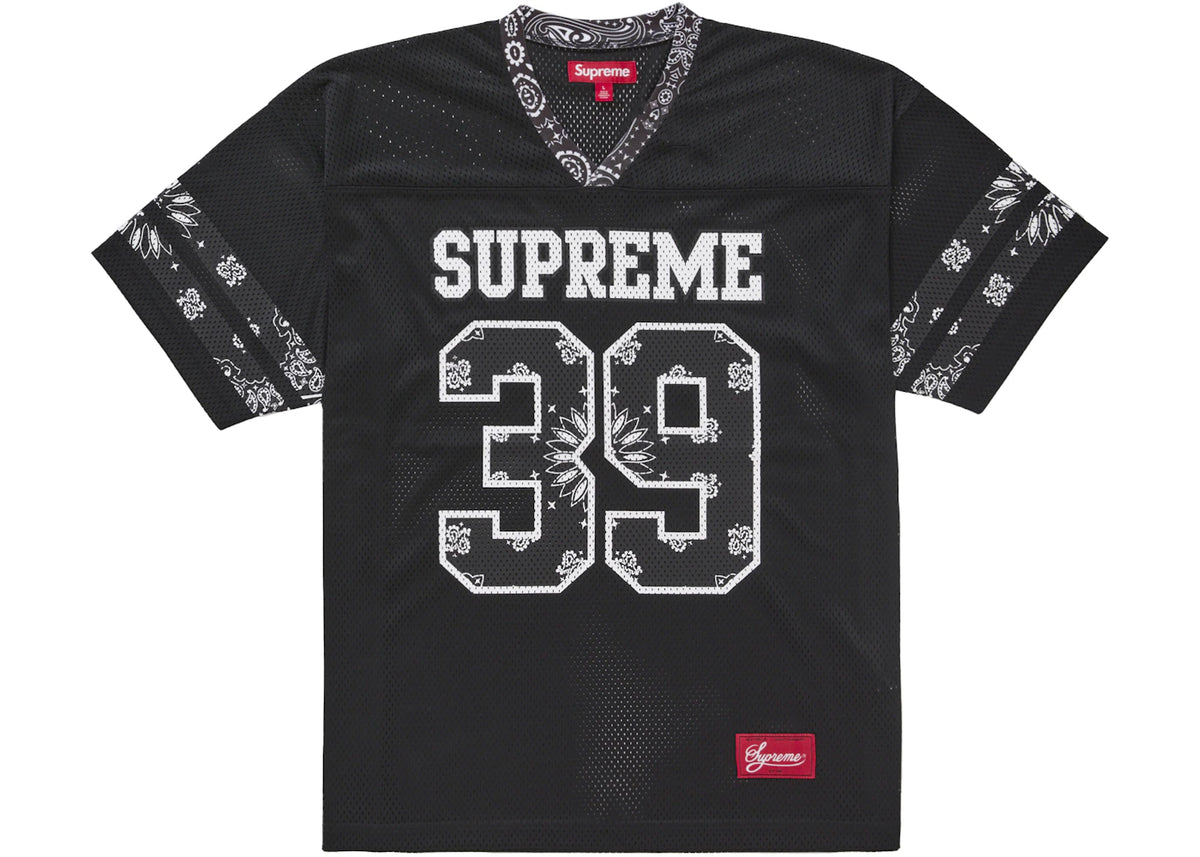 Supreme Bandana Football Jersey Black