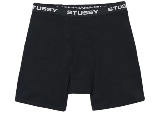 Stussy Boxer Briefs (1 Piece) Black Boxerky