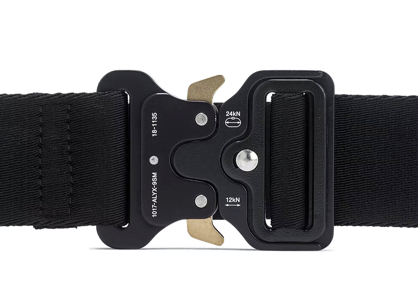 1017 ALYX 9SM Rollercoaster Belt With Logo Black