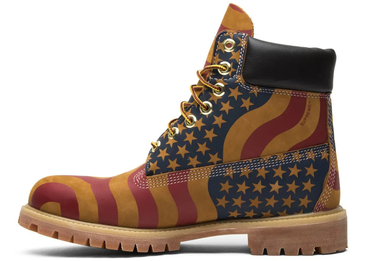Timberland 6" Boot Supreme Stars & Stripes Wheat American Flag