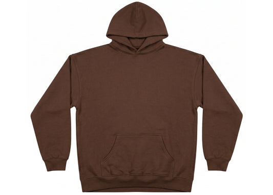 Cotton Garments Hoodie 500GSM Brown