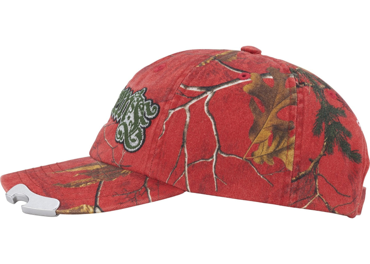 Supreme Bottle Opener 6-Panel Hat Cap Realtree Xtra Red Camouflage