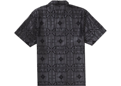 Supreme Tray Jacquard S/S Shirt Black