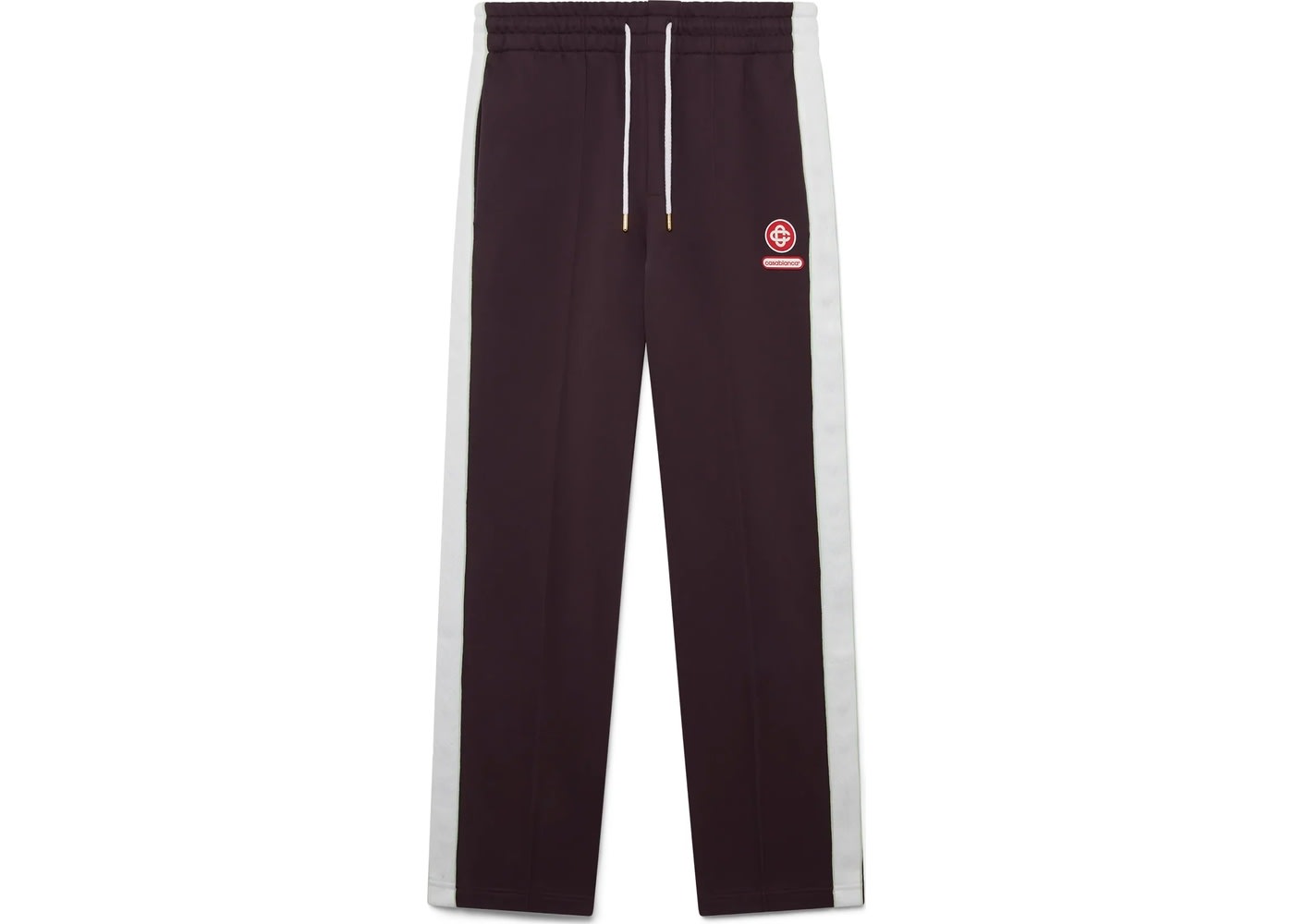 Casablanca Laurel Tape Sweatpants Dark Burgundy